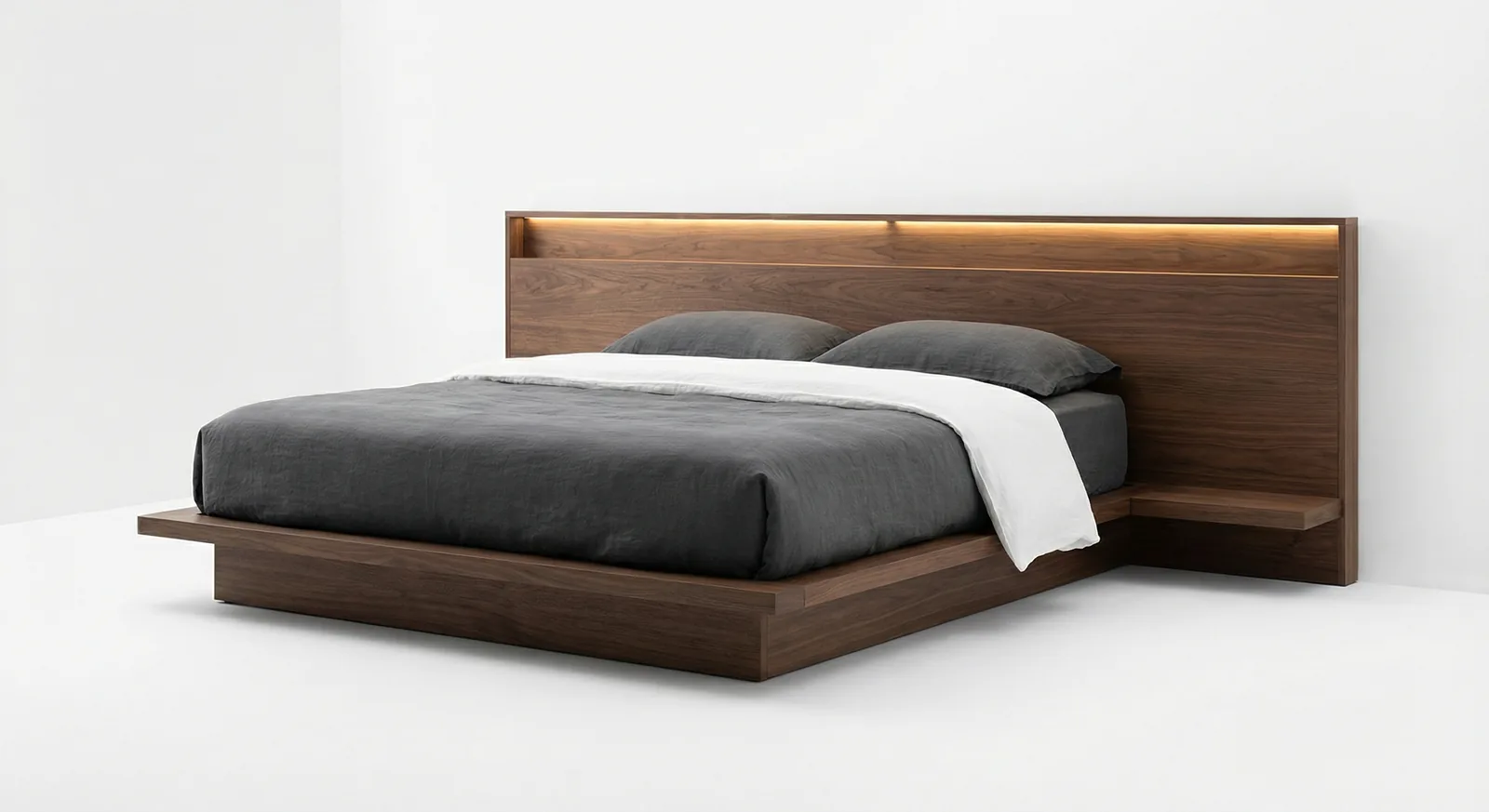 Cama Moderna con LED